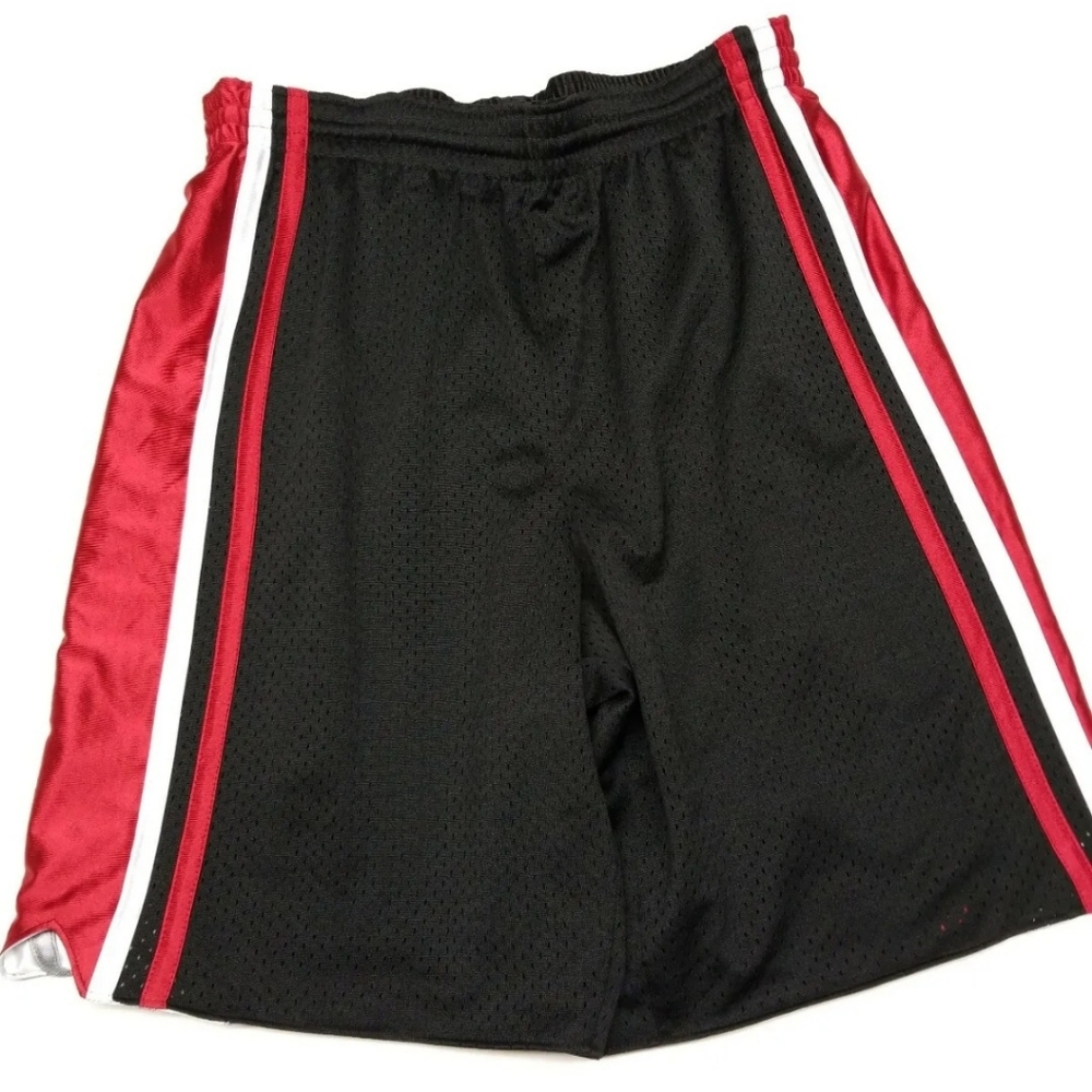 Tek Gear Athletic Men's Shorts Size Medium 100% Polyester, Black, Red & White